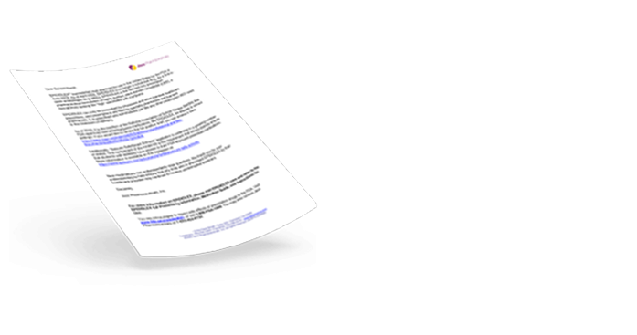 School nurse letter to help make sure your child doesn’t miss a dose of EPIDIOLEX® (cannabidiol)