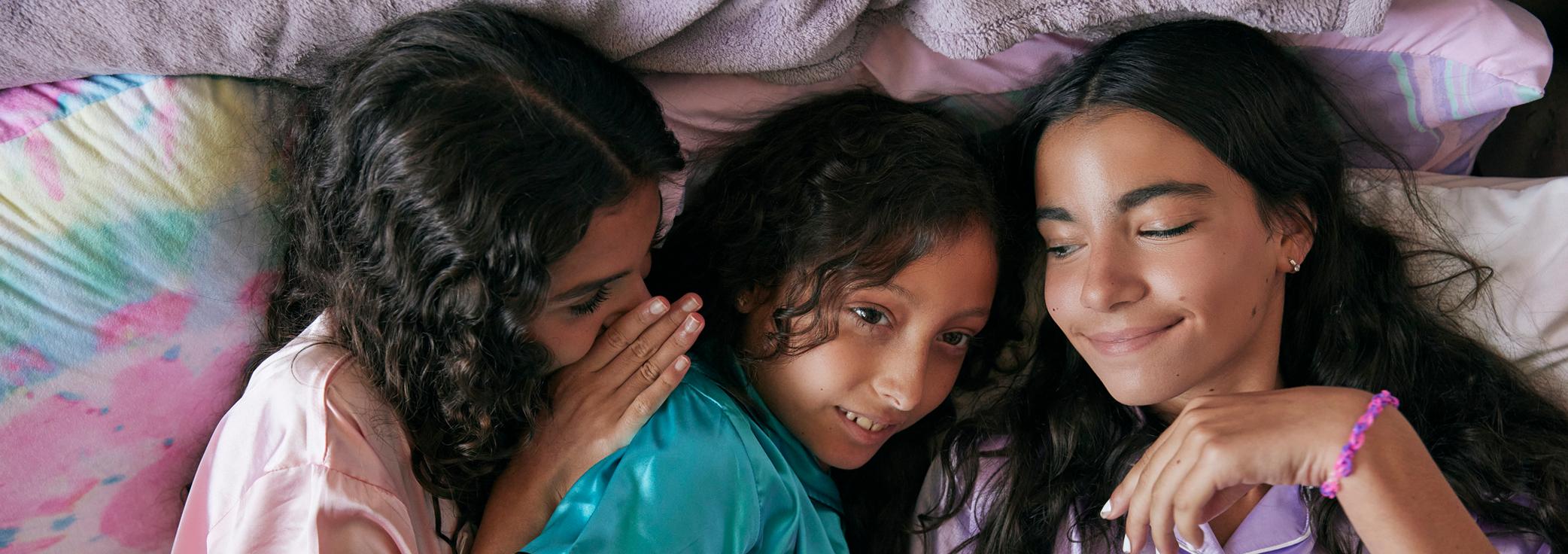 Mariella, living with Dravet syndrome, spending time with her sisters